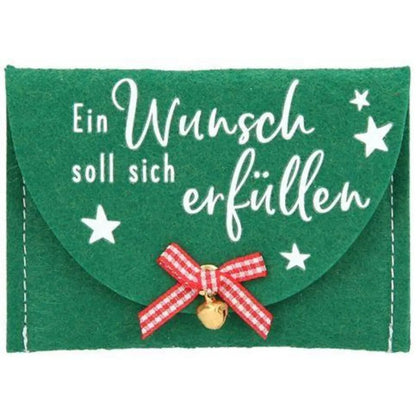 Depesche Weihnachtsgeld Filztäschchen, 1 Stück, 4-fach sortiert