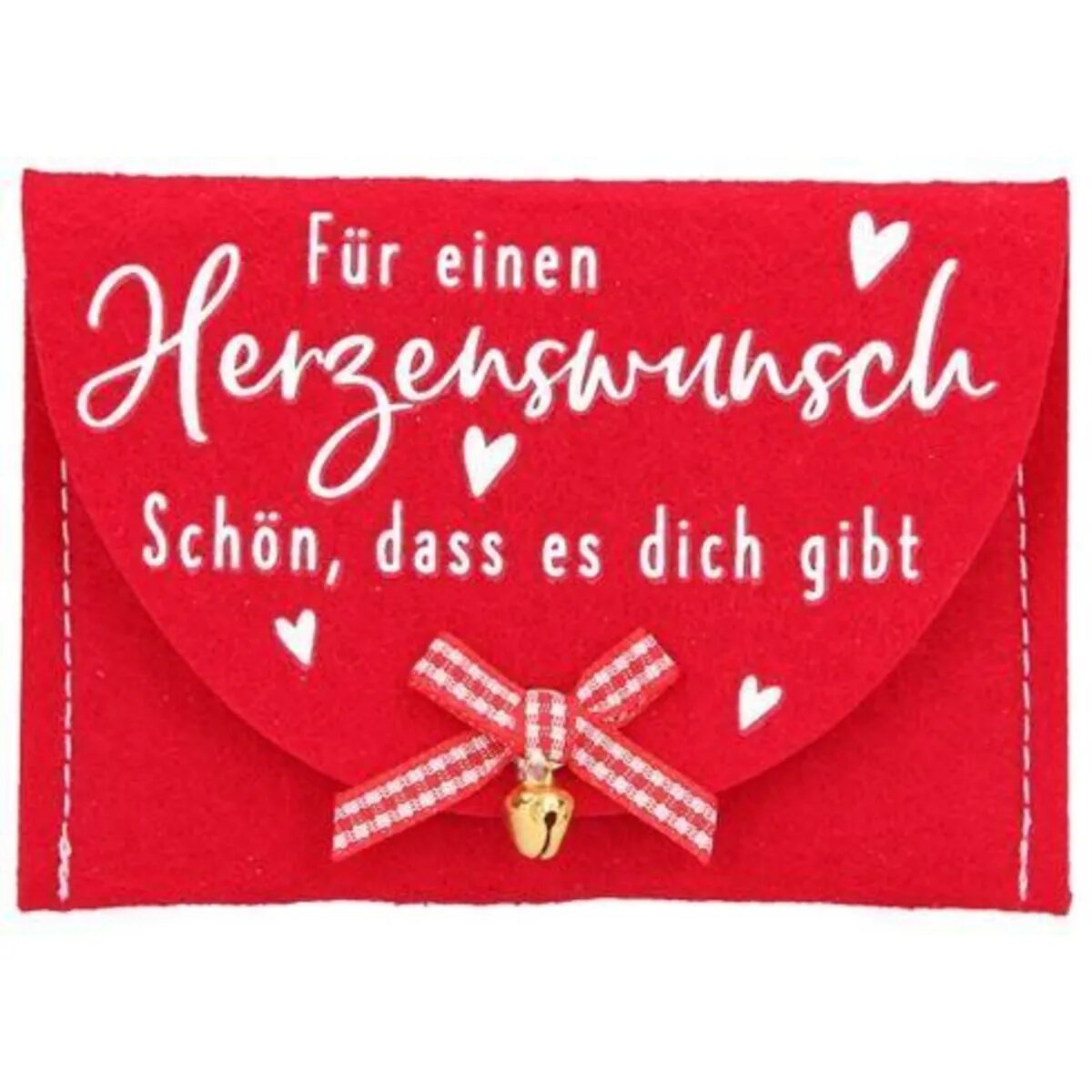 Depesche Weihnachtsgeld Filztäschchen, 1 Stück, 4-fach sortiert