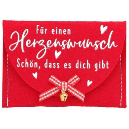 Depesche Weihnachtsgeld Filztäschchen, 1 Stück, 4-fach sortiert