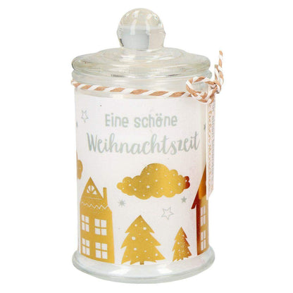 Depesche Weihnachtskerze in Bonbonglas, sortiert