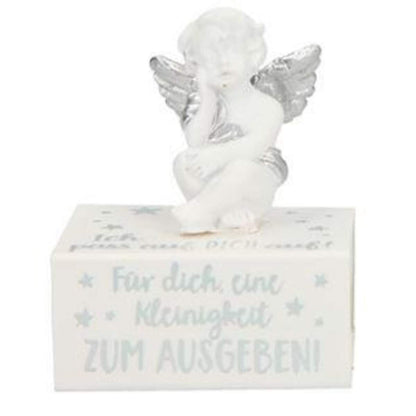 Depesche WUNSCHERFÜLLER Engelfigur auf Box, 1 Stück, 4-fach sortiert