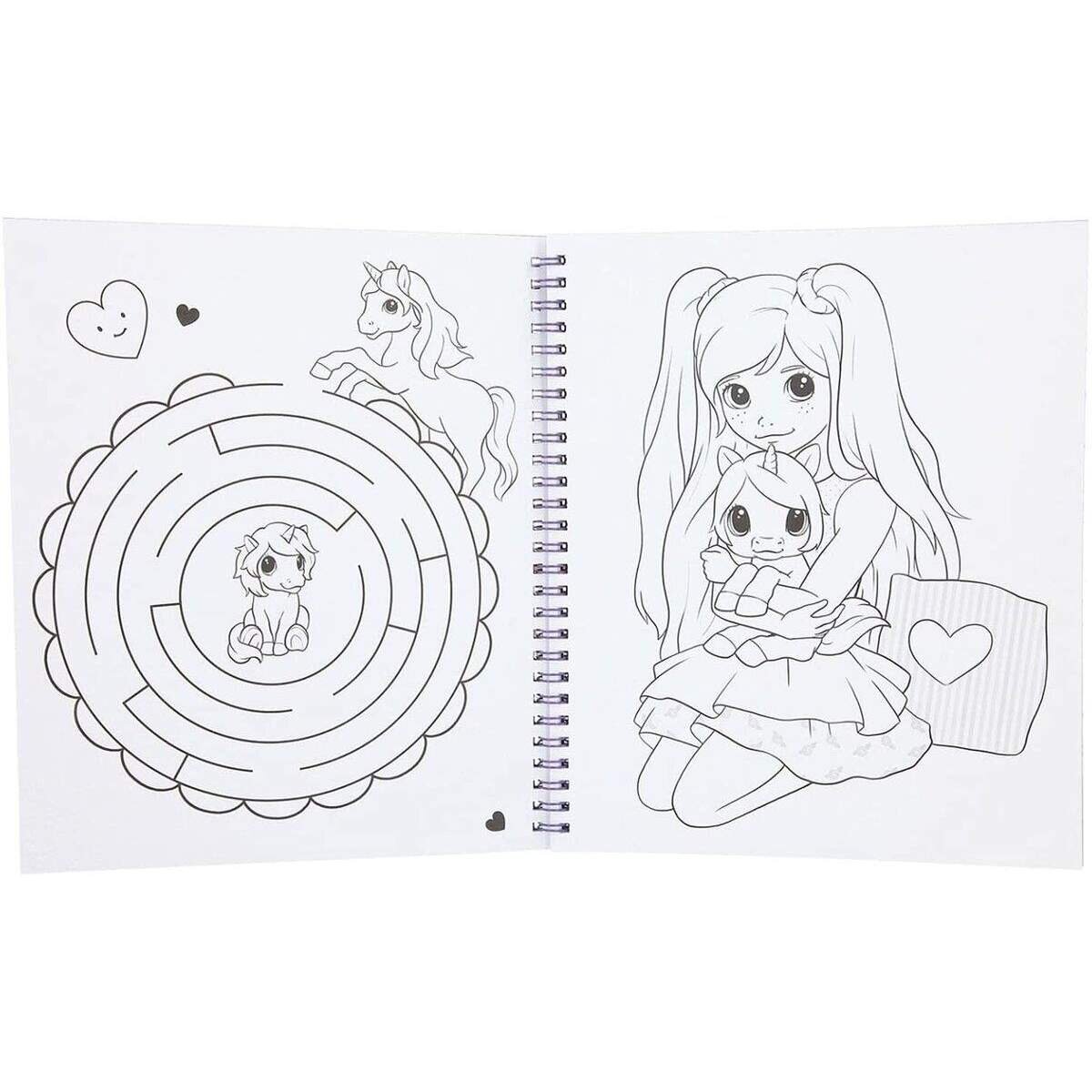 Depesche Ylvi & the Minimoomis Malbuch mit Einhorn Pailletten