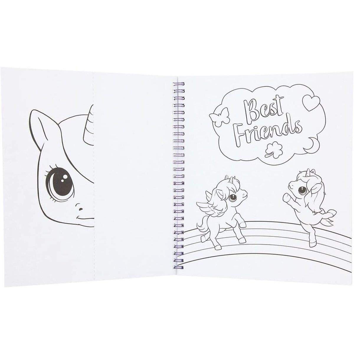 Depesche Ylvi & the Minimoomis Malbuch mit Einhorn Pailletten