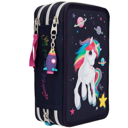 Depesche Ylvi & the Minimoomis 3-Fach Federtasche LED Space