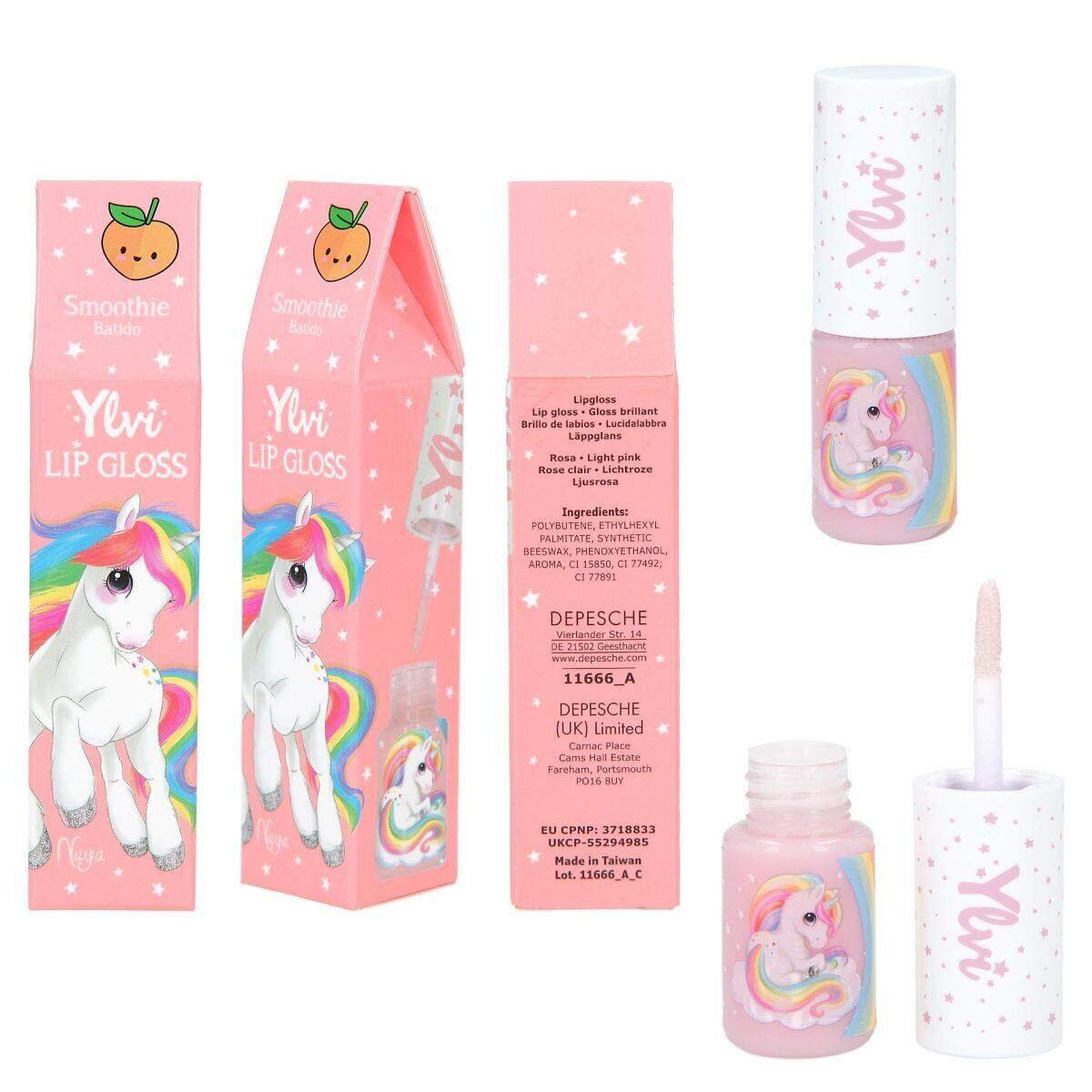 Depesche Ylvi & the Minimoomis Lipgloss, 1 Stück, 3-Fach sortiert