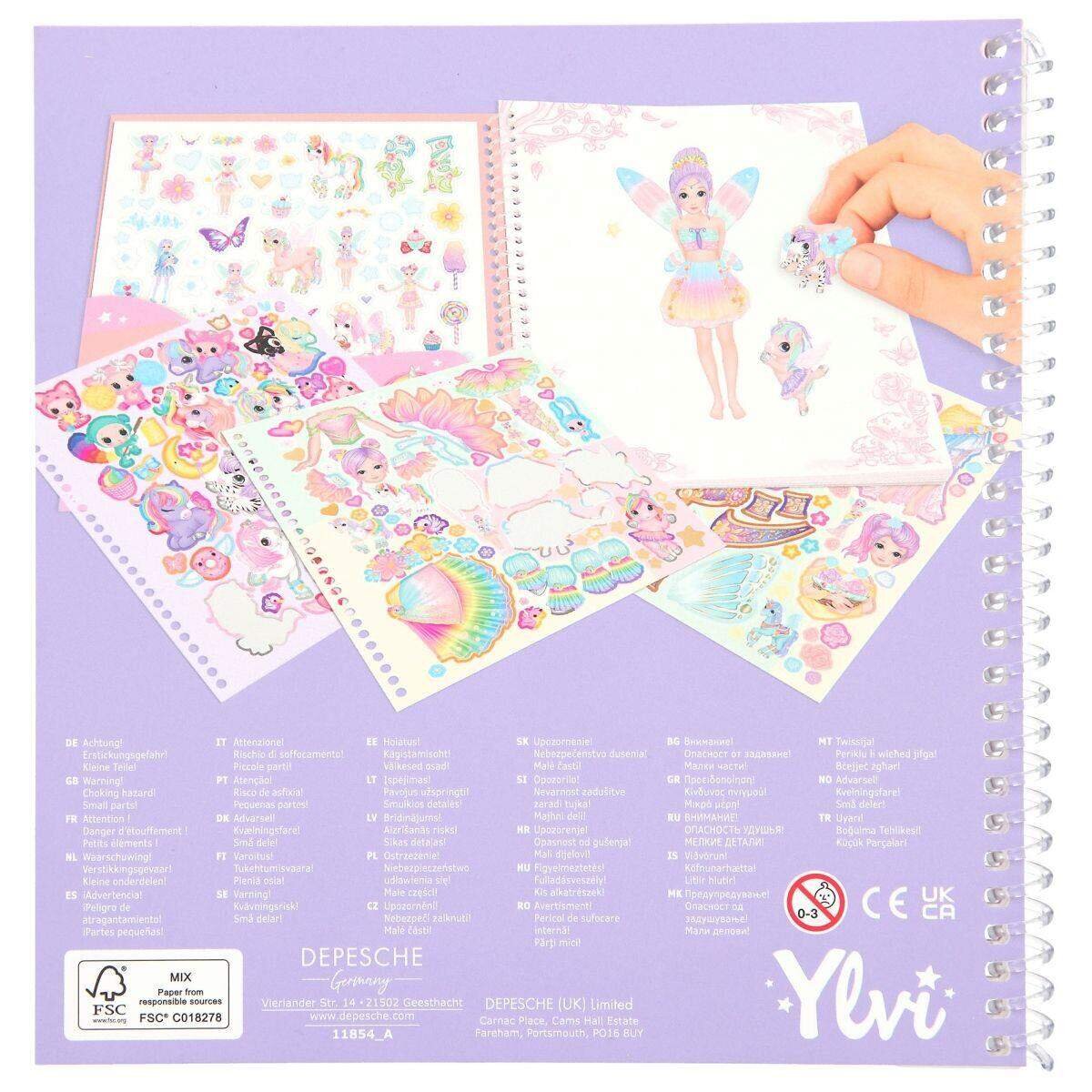 Depesche Ylvi & the Minimoomis Dress Me Up Stickerbuch