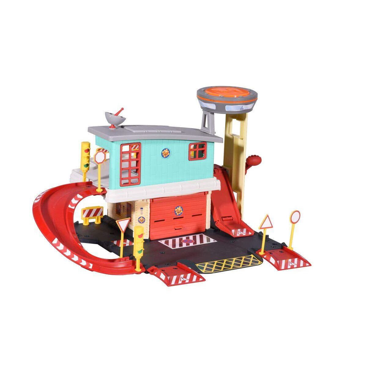Dickie Toys Sam Fire Station 2 Etagen mit Abschussrampe