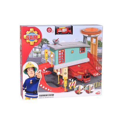 Dickie Toys Sam Fire Station 2 Etagen mit Abschussrampe
