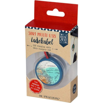 Die Spiegelburg 3in1 Multi USB Ladekabel  Reisezeit