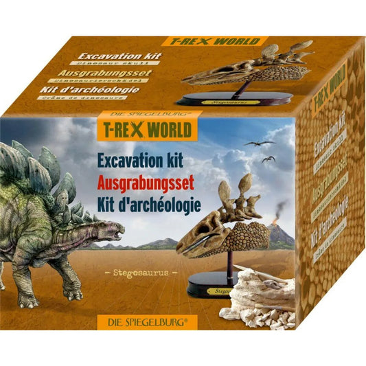 Die Spiegelburg Ausgrabungsset Dinoschädel Stegosaurus T-Rex World