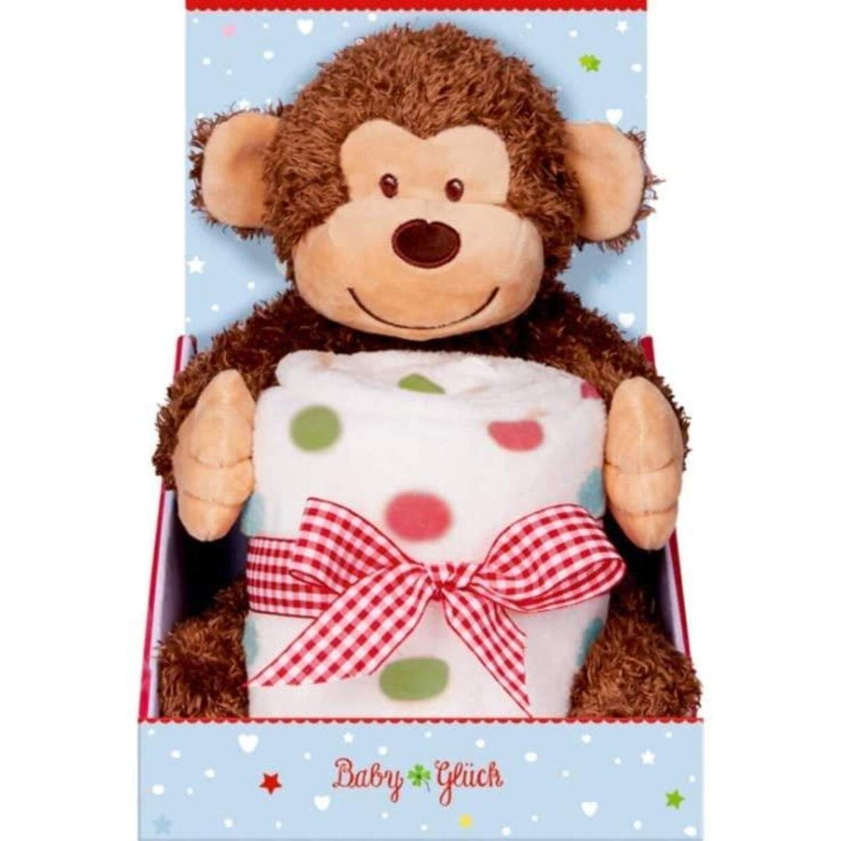 Die Spiegelburg BabyGlück Geschenkset Plüschaffe und Decke
