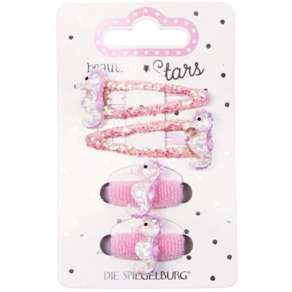 Die Spiegelburg beautiful Stars Haarclip+-gummi, 2-fach sortiert