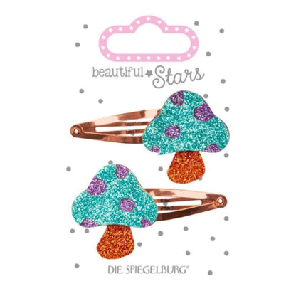 Die Spiegelburg beautiful Stars Haarclip Eule oder Pilz, 2-fach sort.