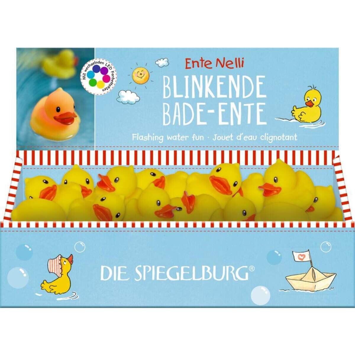 Die Spiegelburg Blinkende Bade-Ente Ente Nelli