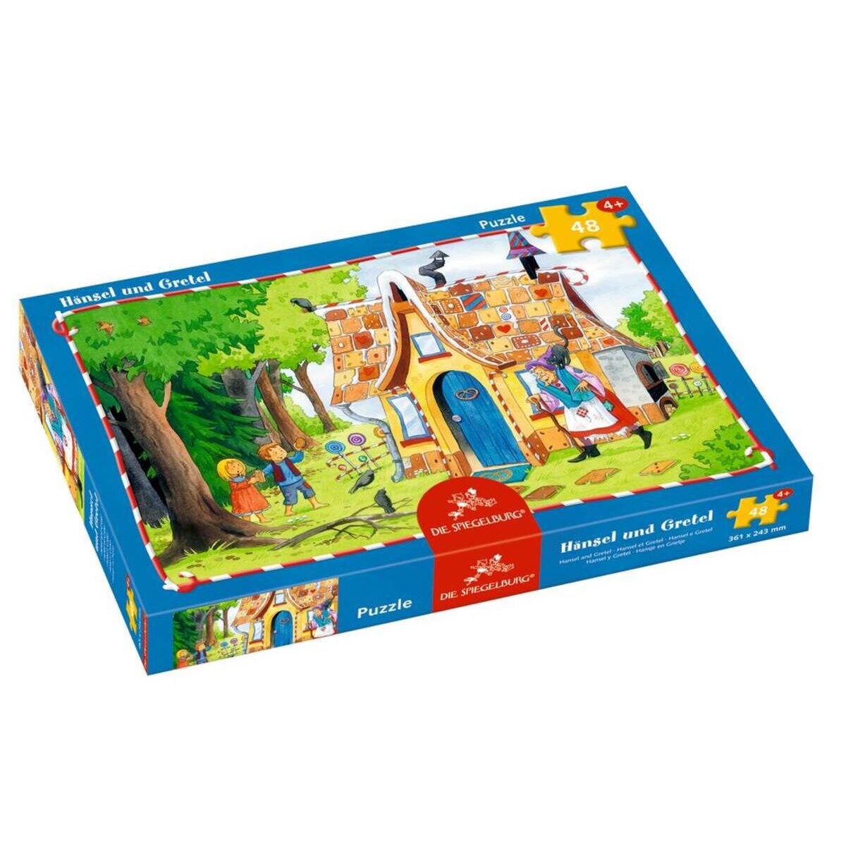 Die Spiegelburg Boxpuzzle Hänsel und Gretel, 48 Teile
