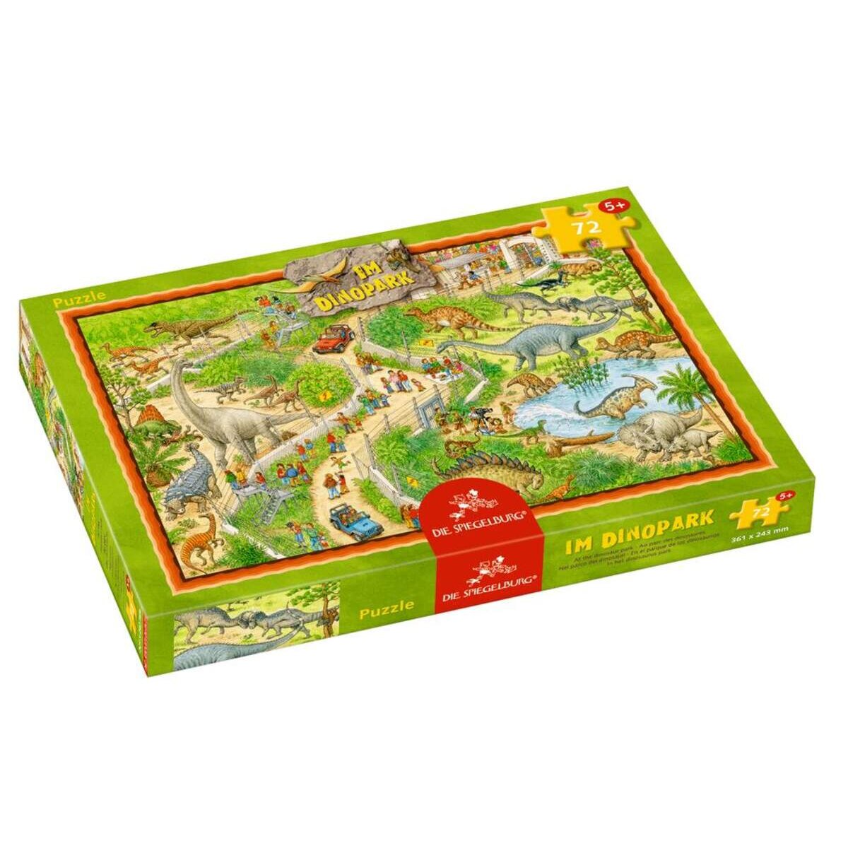 Die Spiegelburg Boxpuzzle Im Dinopark (72 Teile)