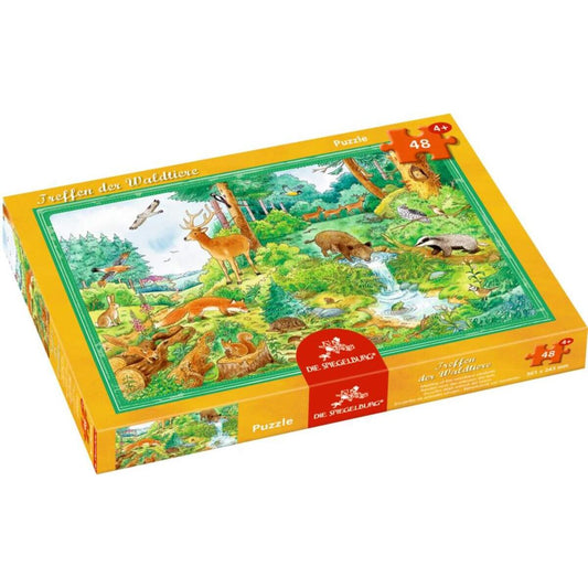 Die Spiegelburg Boxpuzzle Treffen der Waldtiere, 48 Teile