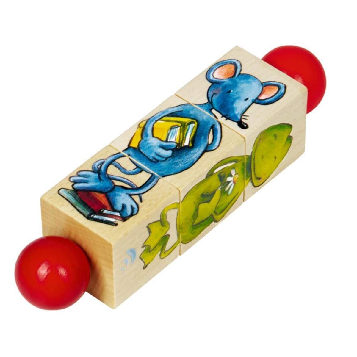 Die Spiegelburg Die Lieben Sieben Holz-Dreh-Puzzle 1 Stück, sortiert