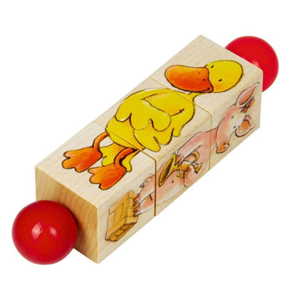 Die Spiegelburg Die Lieben Sieben Holz-Dreh-Puzzle 1 Stück, sortiert