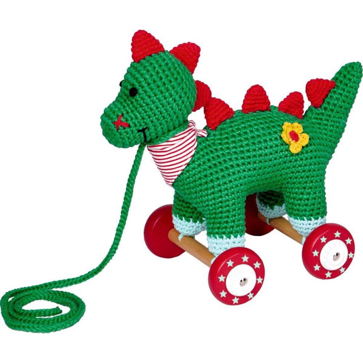 Die Spiegelburg Dino auf Holzrollen BabyGlück