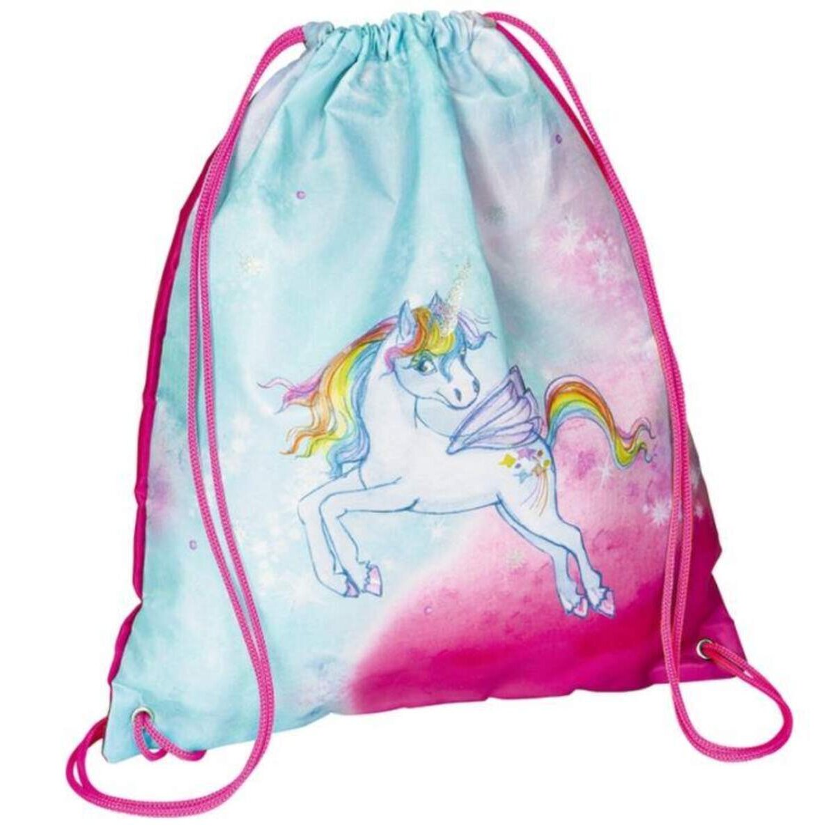Die Spiegelburg Einhorn-Paradies Turnbeutel (mit Glitzerdruck)