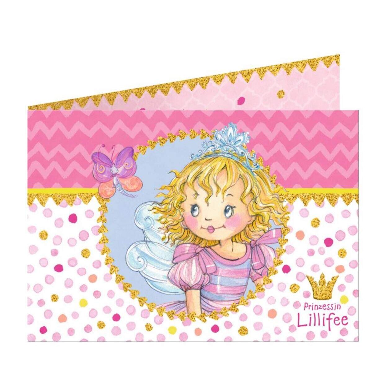 Die Spiegelburg Einladungskarten Prinzessin Lillifee "Ich bin Prinzessin!", 8 Stück