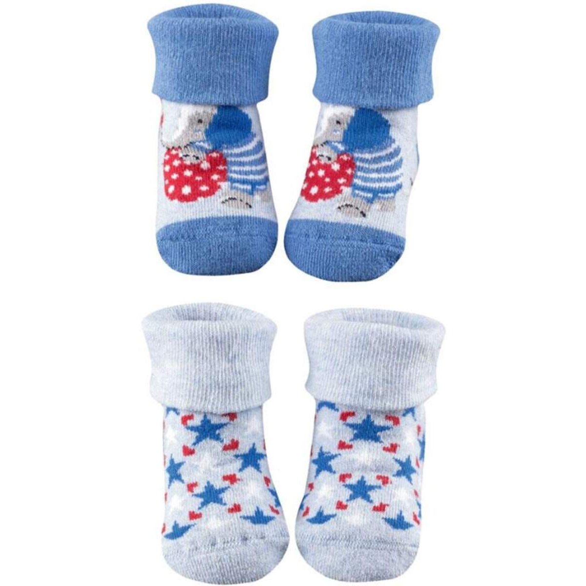 Die Spiegelburg Erstlingssöckchen (2erSet) BabyGl.,hellbl.(Gr.13-14/0-4Mon.)