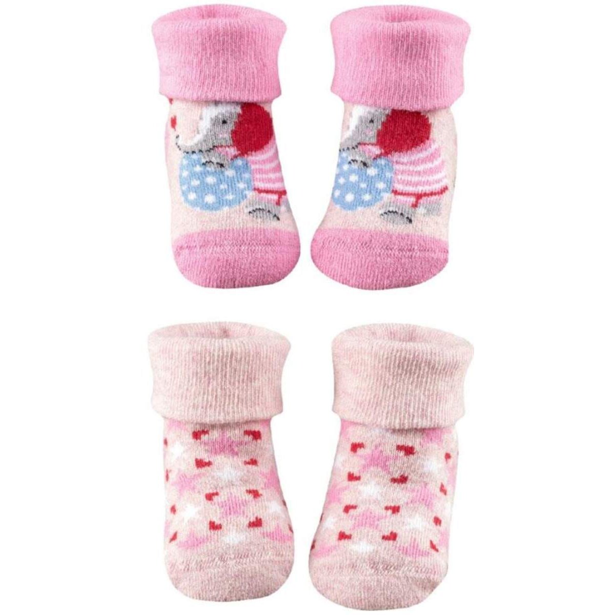 Die Spiegelburg Erstlingssöckchen (2erSet) BabyGlück,rosa (Gr.13-14/0-4Mon.)