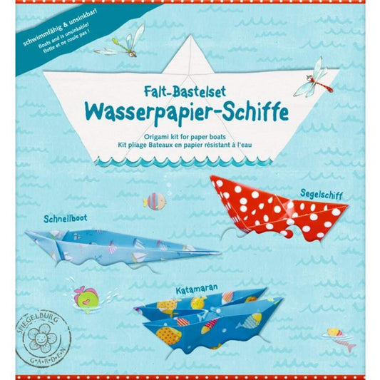 Die Spiegelburg Falt-Bastelset Wasserpapier-Schiffe Garden Kids