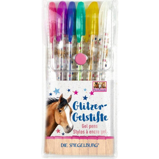 Die Spiegelburg Glitzer-Gelstifte Pferdefreunde