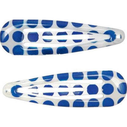 Die Spiegelburg Haarclip blau Streifen + Punkte beautiful Stars, sort.: 1 Stück, 2-fach