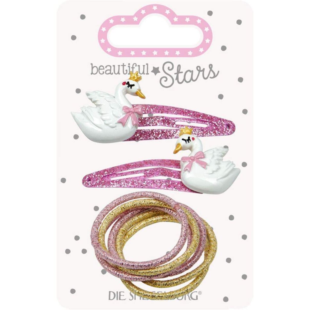 Die Spiegelburg Haarclip Schwan + Haargummi beautiful Stars