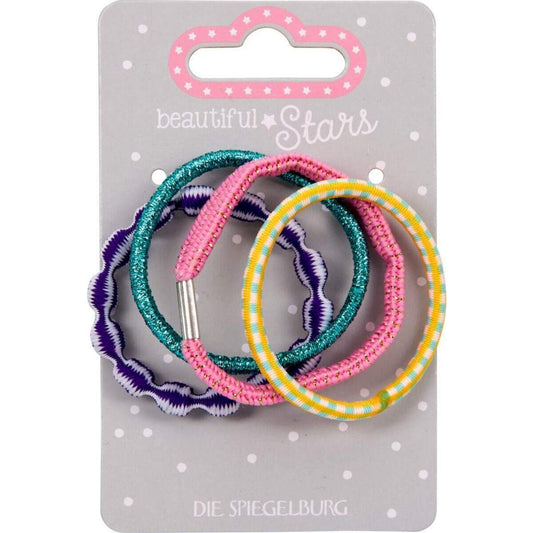 Die Spiegelburg Haargummi Set no.1 - beautiful Stars, 3er Set, 3-fach sortiert