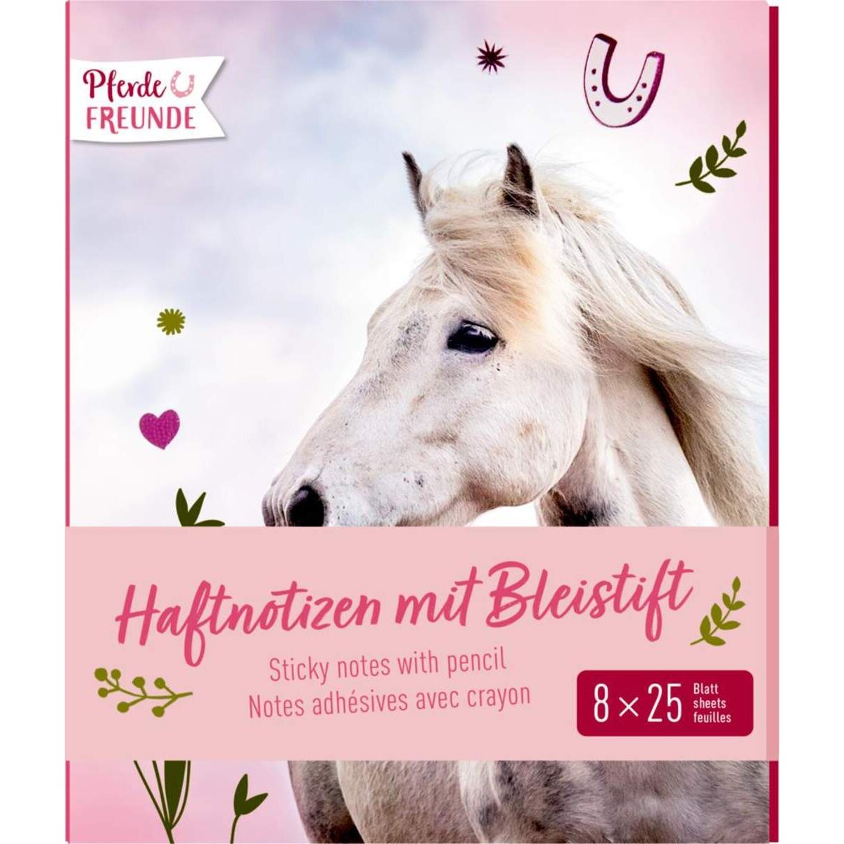 Die Spiegelburg Haftnotizen mit Bleistift Pferdefreunde