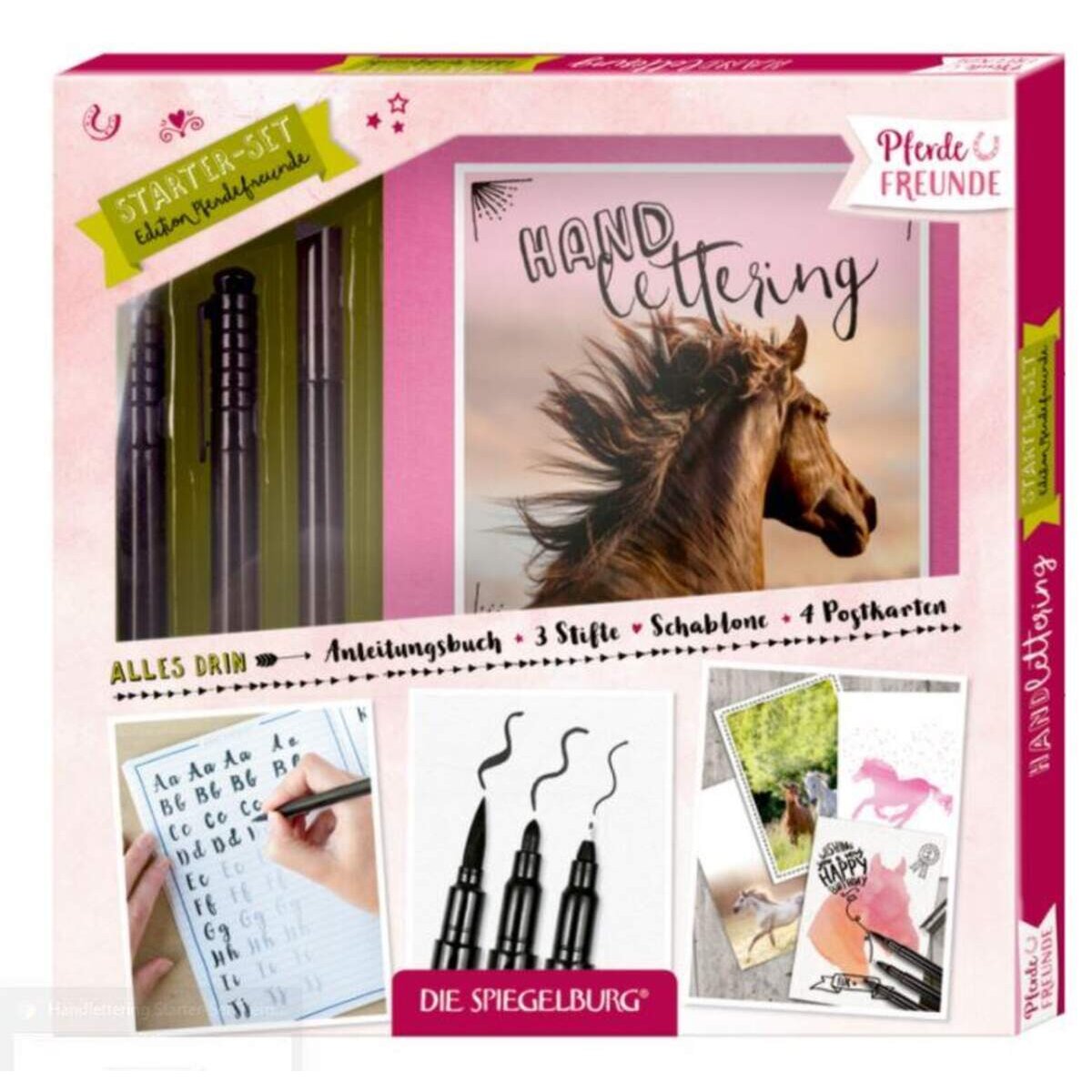 Die Spiegelburg Handlettering Starter-Set Pferdefreunde
