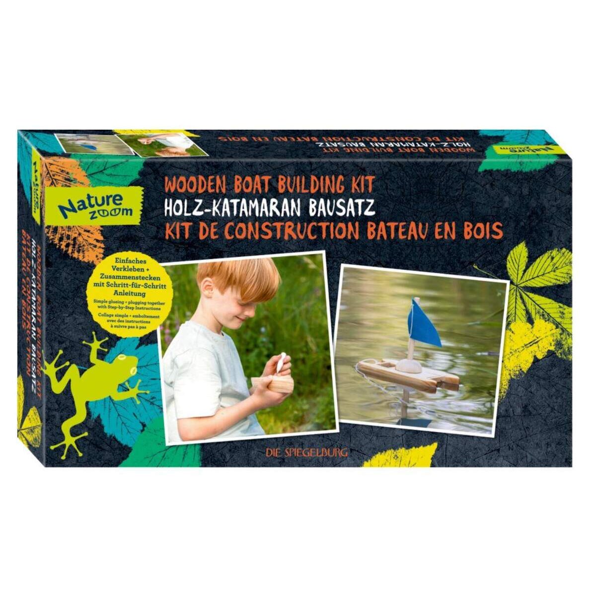 Die Spiegelburg Holz-Katamaran Bausatz Nature Zoom