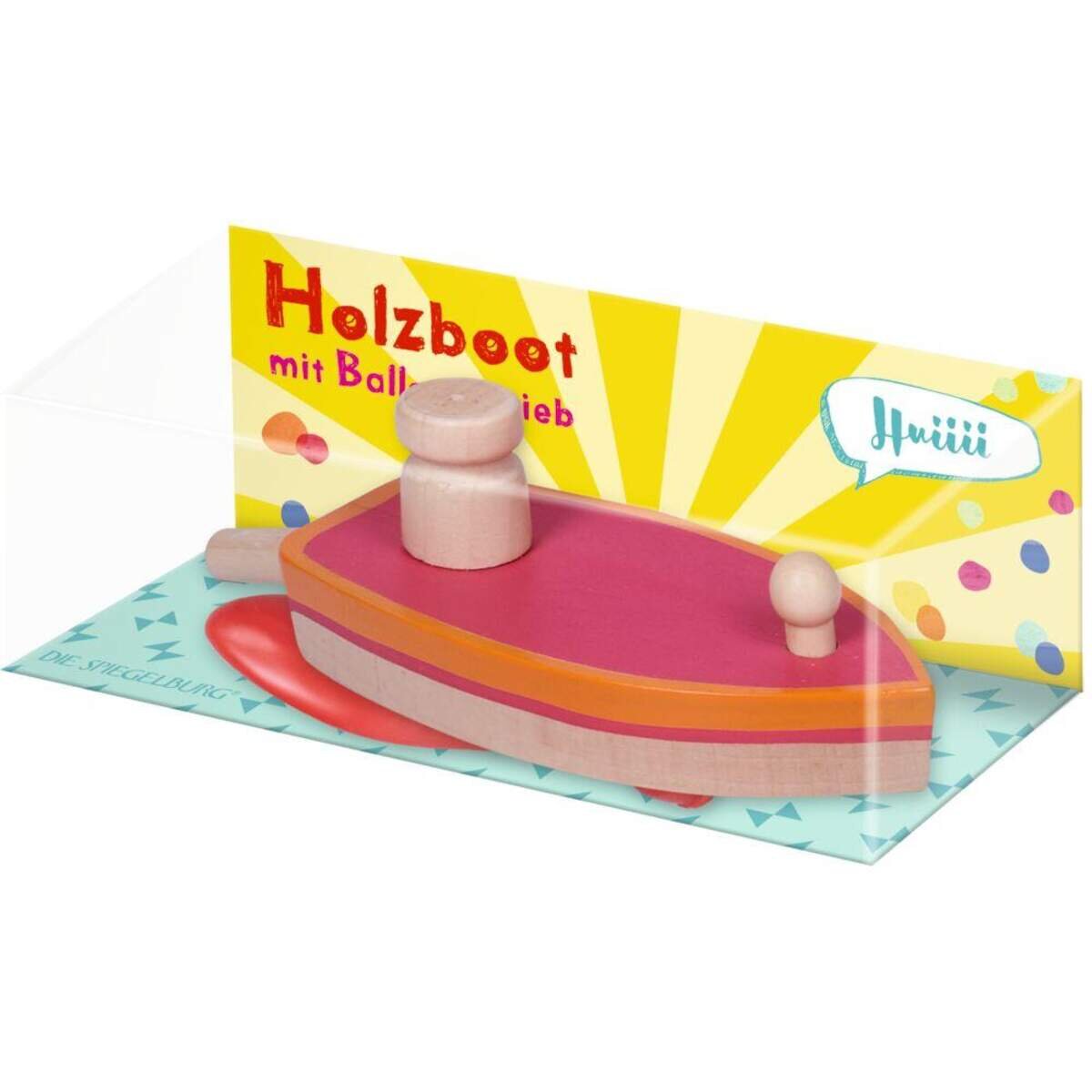 Die Spiegelburg Holzboot mit Ballonantrieb sortiert