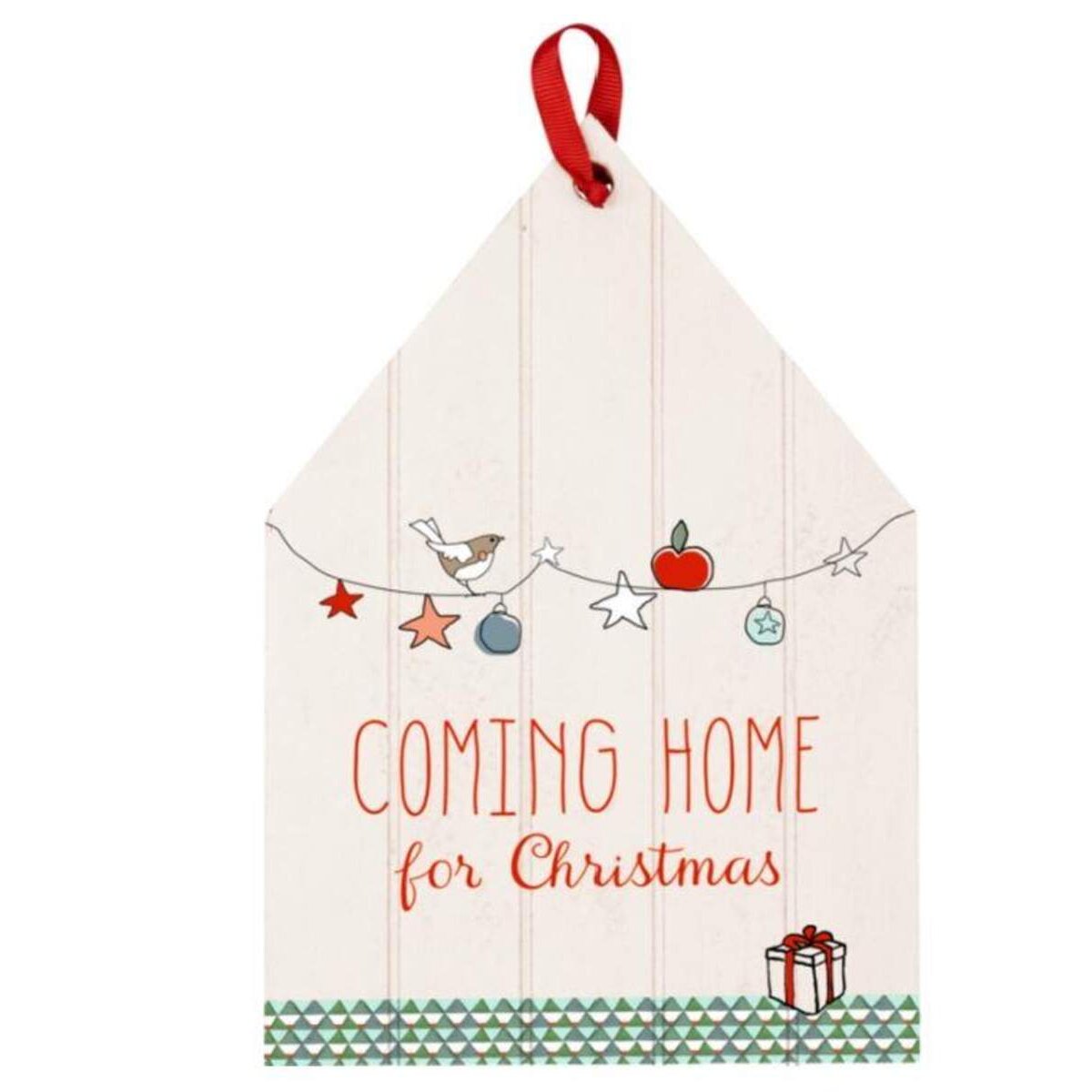 Die Spiegelburg Holzschild "Coming home for Christmas"