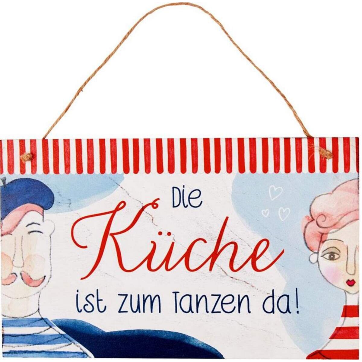 Die Spiegelburg Holzschild "Die Küche ist ..." Bonjour Paris