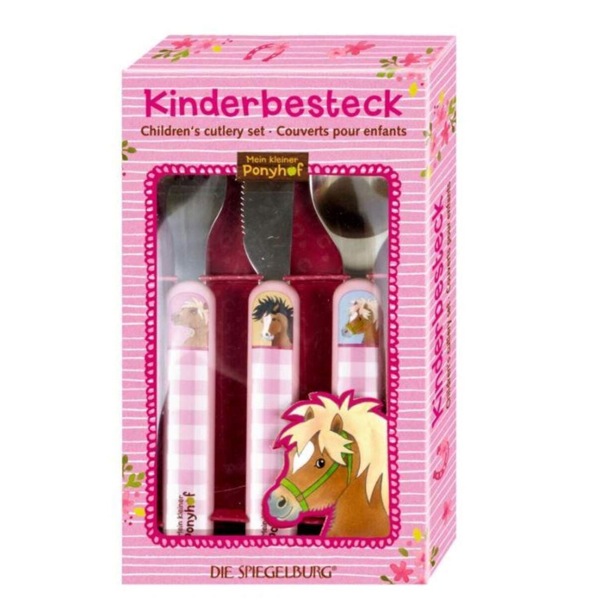 Die Spiegelburg Kinderbesteck für kleine Ponyfreunde Mein kleiner Ponyhof