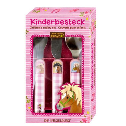 Die Spiegelburg Kinderbesteck für kleine Ponyfreunde Mein kleiner Ponyhof