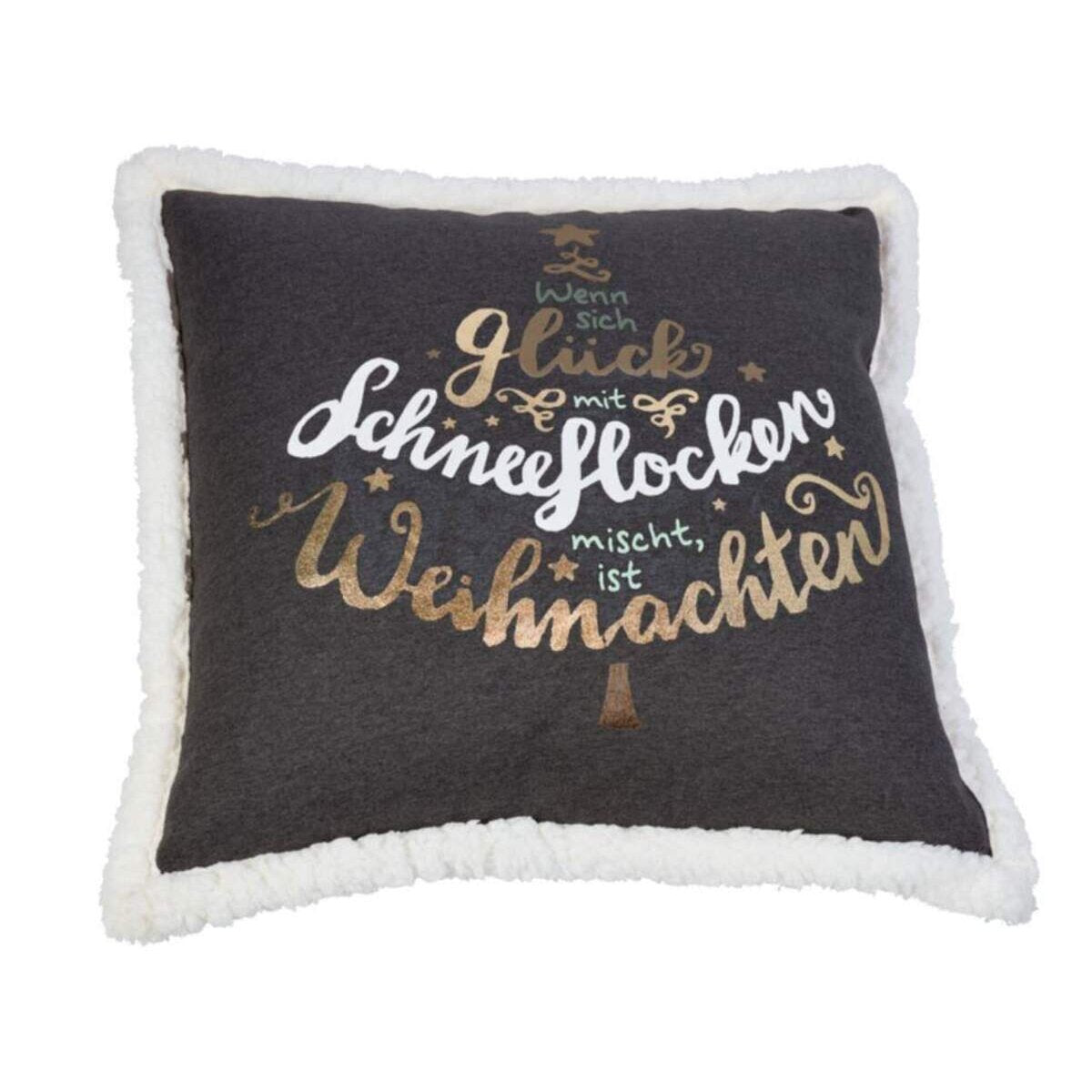 Die Spiegelburg Kissen "Wenn Schneefl. ..." Weihnachtswunder (ca.50x50 cm)