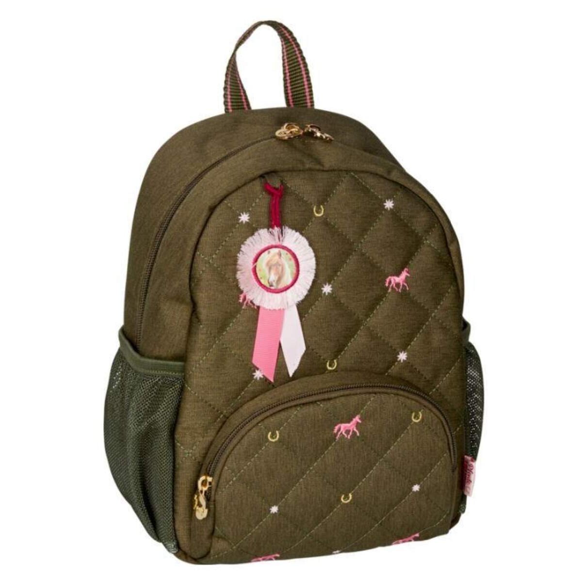 Die Spiegelburg Kleiner Rucksack Pferdefreunde, oliv
