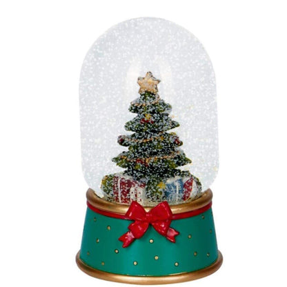 Die Spiegelburg Leucht-Schneekugel aus Glas Weihnachtswunder