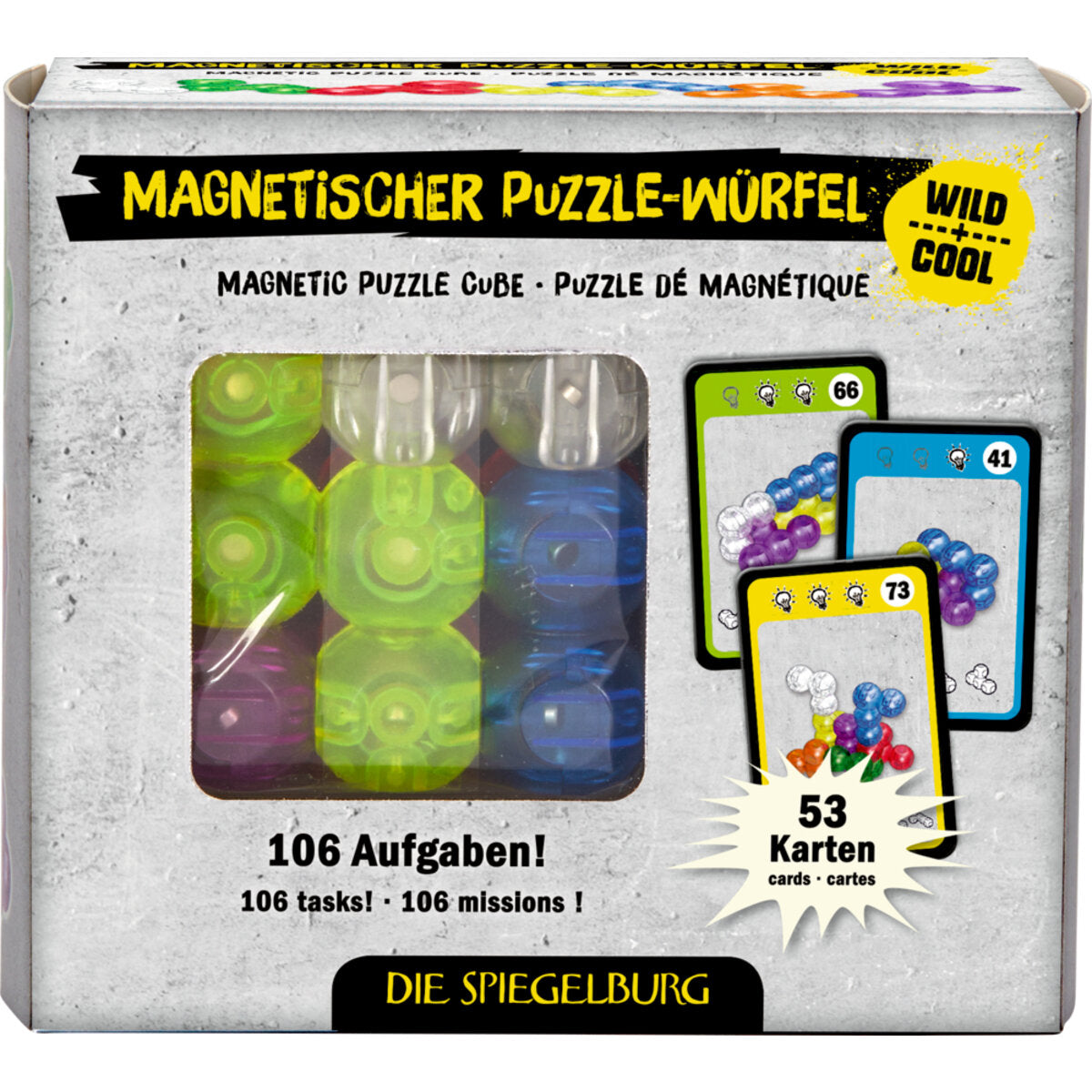 Die Spiegelburg Magnetischer Puzzle-Würfel - Wild+Cool