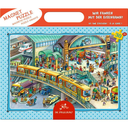 Die Spiegelburg Magnetpuzzle Wir fahren mit der Eisenbahn! (30 Teile)