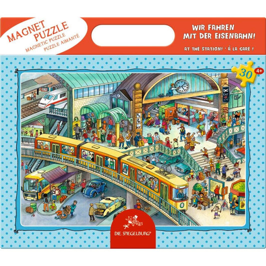 Die Spiegelburg Magnetpuzzle Wir fahren mit der Eisenbahn! (30 Teile)