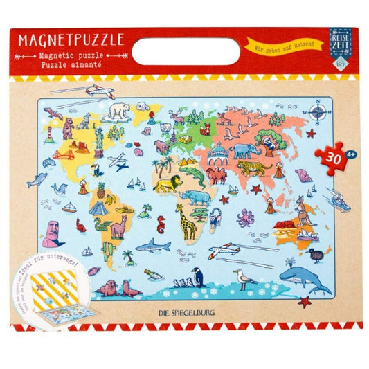Die Spiegelburg Magnetpuzzle "Wir gehen auf Reisen!" Reisezeit Kids, 30 Teile