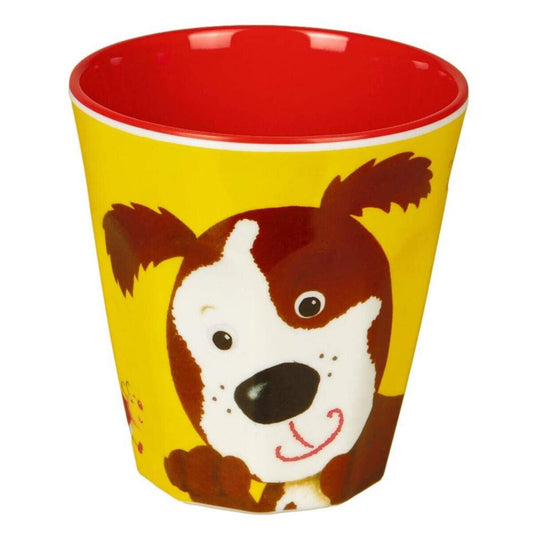 Die Spiegelburg Melamin Becher Hund Freche Rasselbande