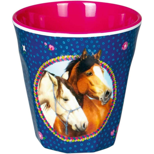 Die Spiegelburg Melamin-Becher Pferdefreunde